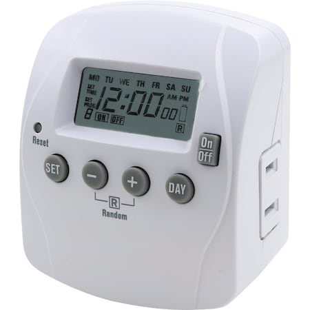 Prime Wire & Cable Prime 125V Indoor 7-Day Digital Timer TND002